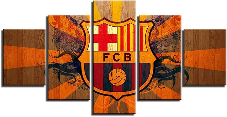 لوحة FC Barcelona خشبية بتصميم عصري Tableau FC Barcelona
