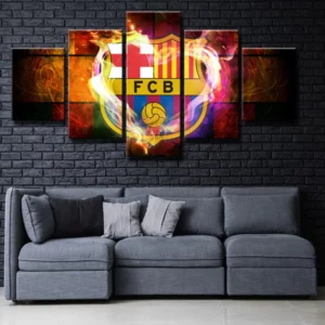 لوحة برشلونة الملتهبة Tableau FC Barcelona