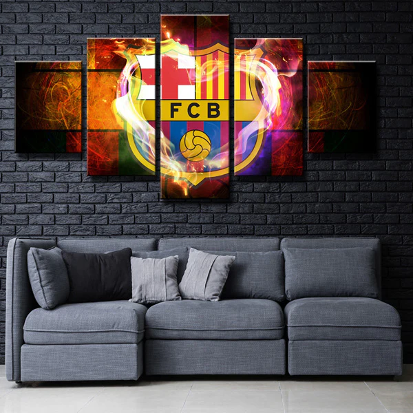 لوحة برشلونة الملتهبة Tableau FC Barcelona
