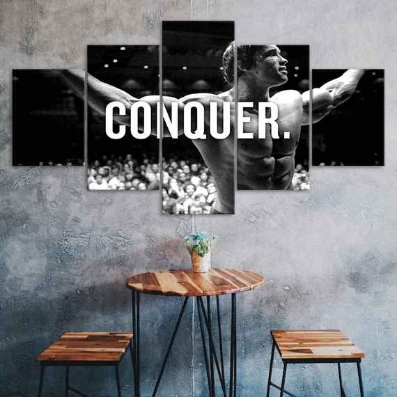 لوحة أرنولد شوارزنيجر Conquer Tableau Arnold Schwarzenegger