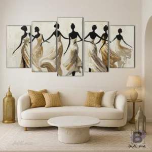 رقصة الأنوثة: لوحة جدارية عصرية - Tableau Danse Féminine Moderne