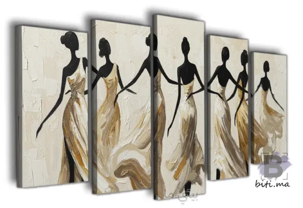 ⁦رقصة الأنوثة: لوحة جدارية عصرية - Tableau Danse Féminine Moderne⁩ - الصورة ⁦2⁩