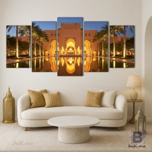 سحر الشرق في لوحة واحدة: مراكش تنير جدارك - Tableau Marrakech Éclat Oriental