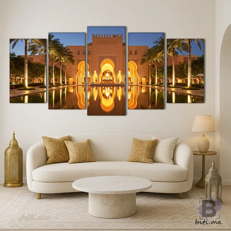 سحر الشرق في لوحة واحدة: مراكش تنير جدارك - Tableau Marrakech Éclat Oriental