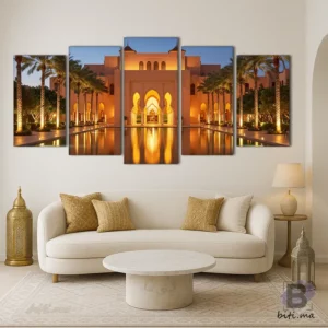 سحر العمارة المغربية في لوحة جدارية - Tableau Architecture Marocaine