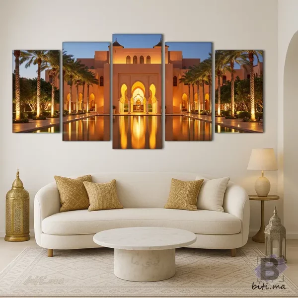 سحر العمارة المغربية في لوحة جدارية - Tableau Architecture Marocaine