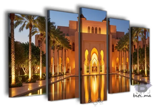 ⁦سحر العمارة المغربية في لوحة جدارية - Tableau Architecture Marocaine⁩ - الصورة ⁦2⁩