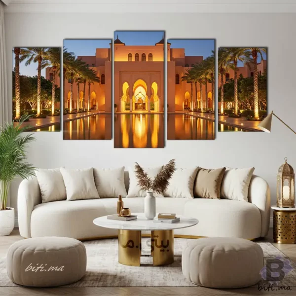 ⁦سحر العمارة المغربية في لوحة جدارية - Tableau Architecture Marocaine⁩ - الصورة ⁦4⁩