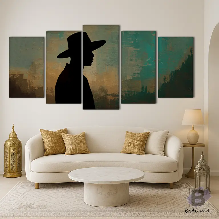 لوحة ظلّ الغموض: إبداع فني عصري - Tableau Ombre Mystère