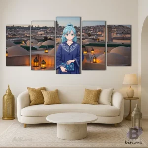 بولما من دراغون بول في رياض بمراكش - Tableau Bulma in Marrakech