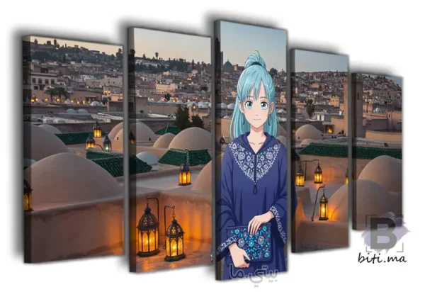 ⁦بولما من دراغون بول في رياض بمراكش - Tableau Bulma in Marrakech⁩ - الصورة ⁦2⁩