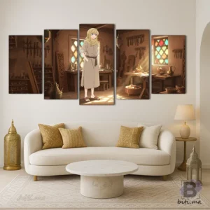 لوحة فتاة الورشة القديمة: سحر الأنمي في منزلك Tableau Atelier Antique