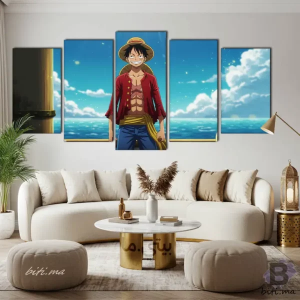 ⁦لوحة لوفي في عالم ون بيس Tableau Luffy One Piece⁩ - الصورة ⁦4⁩