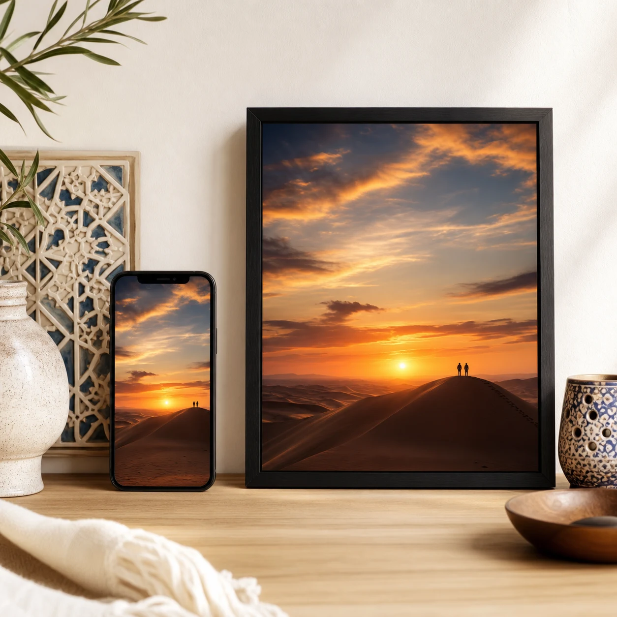 Transformer une photo de téléphone en tableau personnalisé